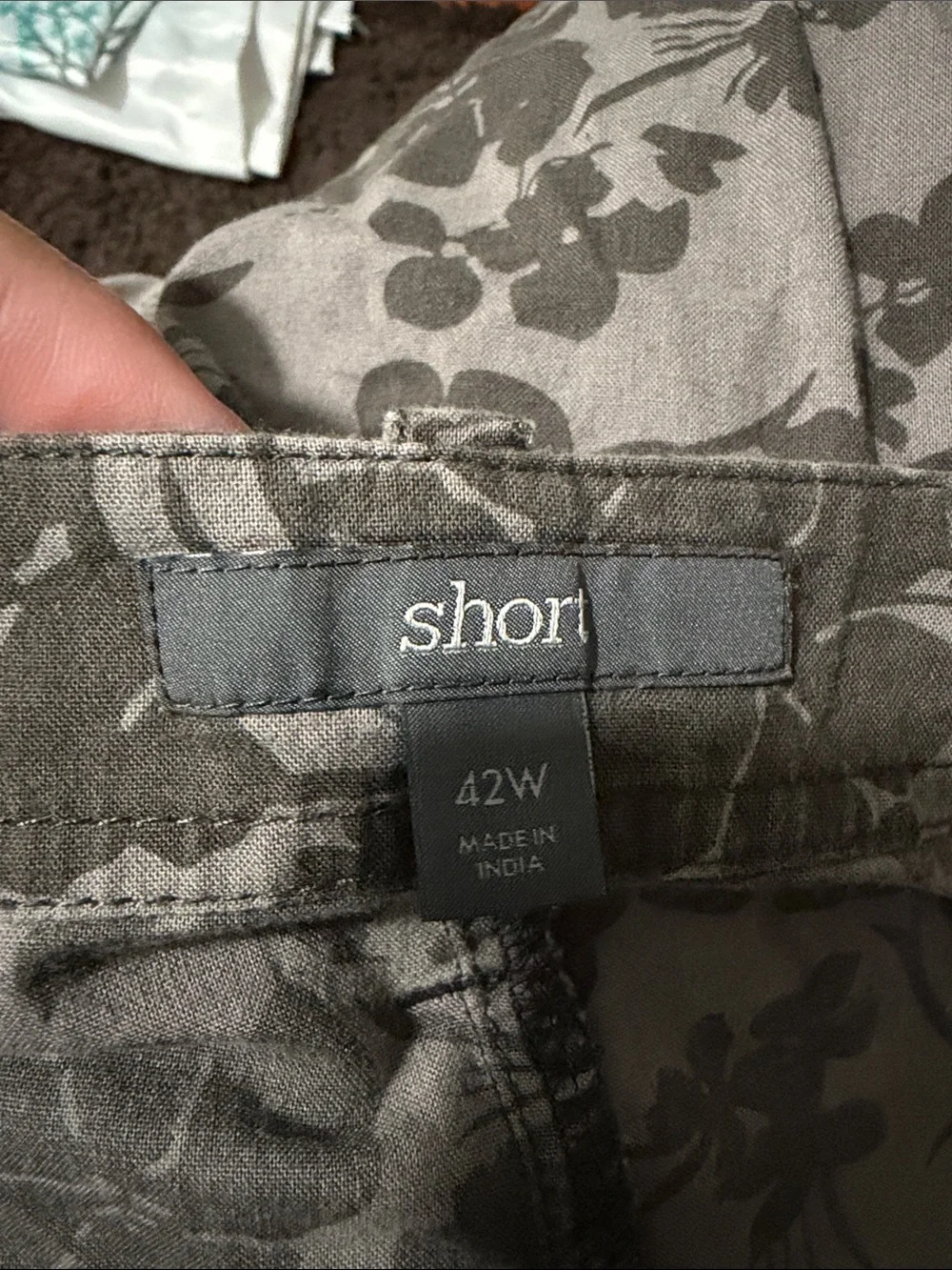 Men's Floral Flat Front Shorts - Gray